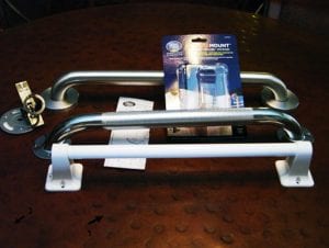 Common bathroom grab bars
