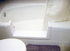 tub cut - sealing a step insert