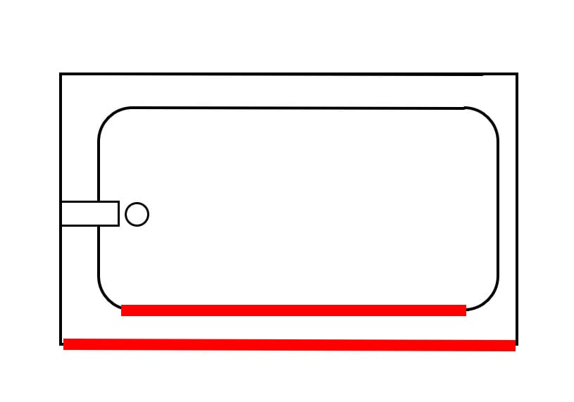 parallel tub wall steel tub