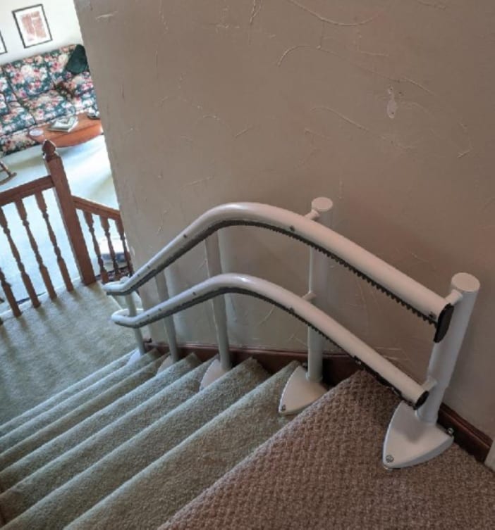 Handicare Curved Stairlifts - Ohio Walk-In Showers & Stairlifts