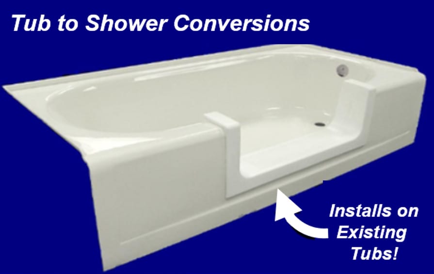 DIY Tub to Shower Conversions - Installs on Existing Tubs